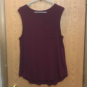 Merona sleeveless top (wild cherry)